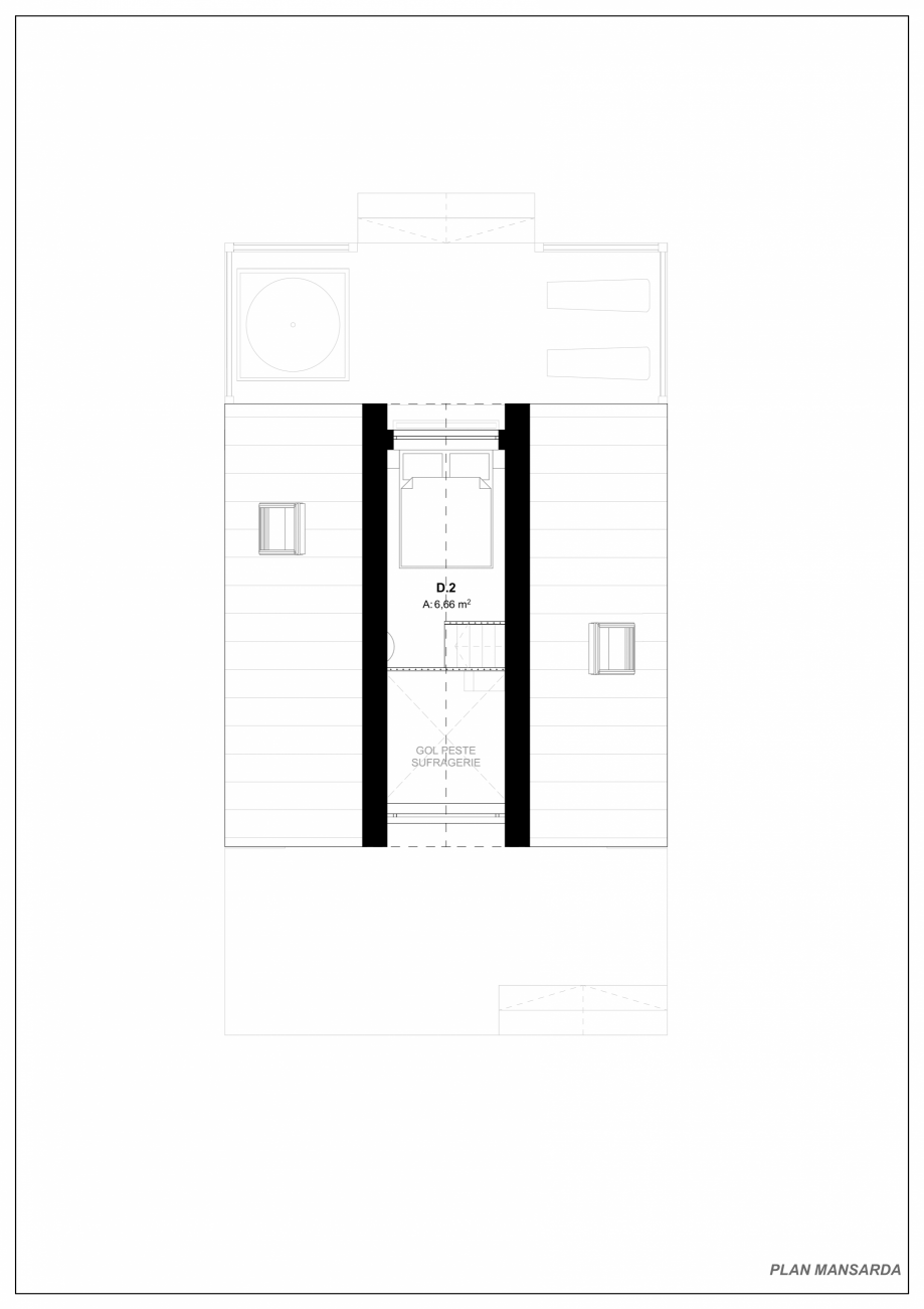 Pagina 1-CAD-PDF Concept AMBIOSIS Vibe - PLAN MANSARDA AMBIOSIS Proiect CAD 