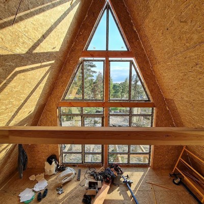 AMBIOSIS Interior casa pe structura de lemn tip A-Frame - Case pe structura de lemn tip