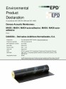 Declaratie de conformitate  pentru membrana acustica Danosa - UNE-EN 15804 si ISO 14025: