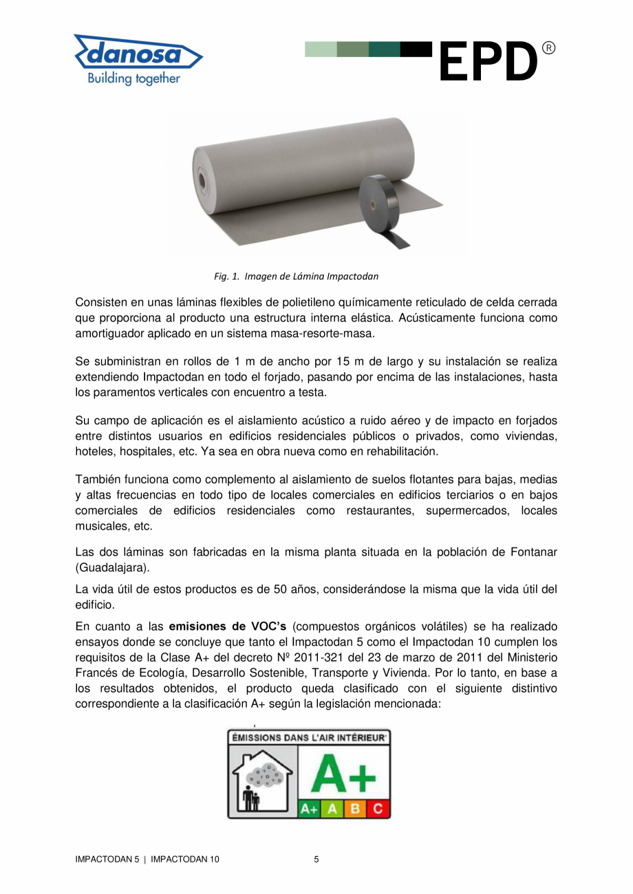 Pagina 5-Declaratie de conformitate peentru membrana flexibila pentru izolarea acustica a zgomotului de...