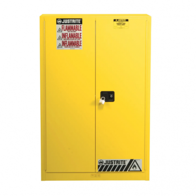 Justrite Dulap de siguranță pentru combustibili galben - Mobilier industrial metalic pentru spatii industriale si depozite
