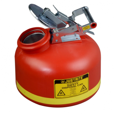 Justrite Recipient de siguranță pentru eliminarea lichidelor - rosu - Recipiente si bidoane industriale pentru substante