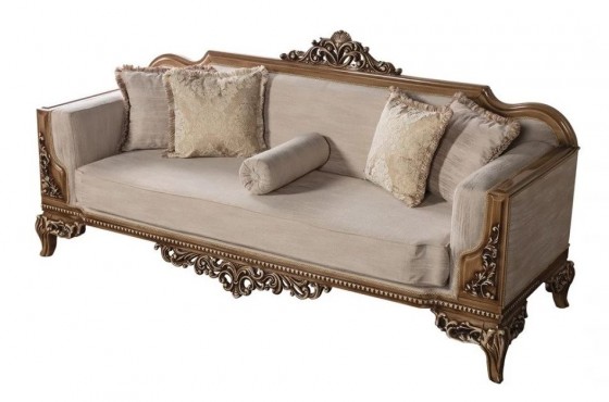 GV Beauty Store Detalii canapea din set - Canapele moderne si clasice din lemn masiv pentru