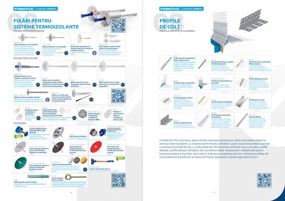 Pagina 8-CATALOG SCURT 2024 Rawlplug Romania  Catalog, brosura Romana rafețelor, decopertarea și
finisarea ...