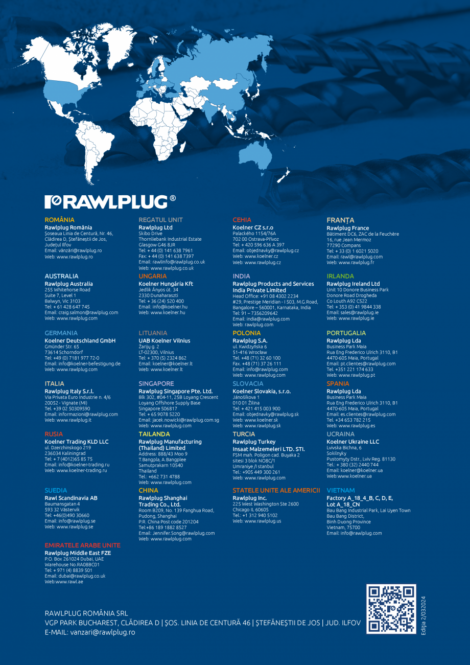 Pagina 11-CATALOG SCURT 2024 Rawlplug Romania  Catalog, brosura Romana lul R-RAWL-SC40II pe oțel

R-SC40-MC...