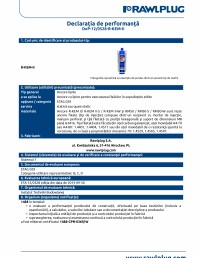 Declarația de performanță pentru ancora chimică R-KEM-II