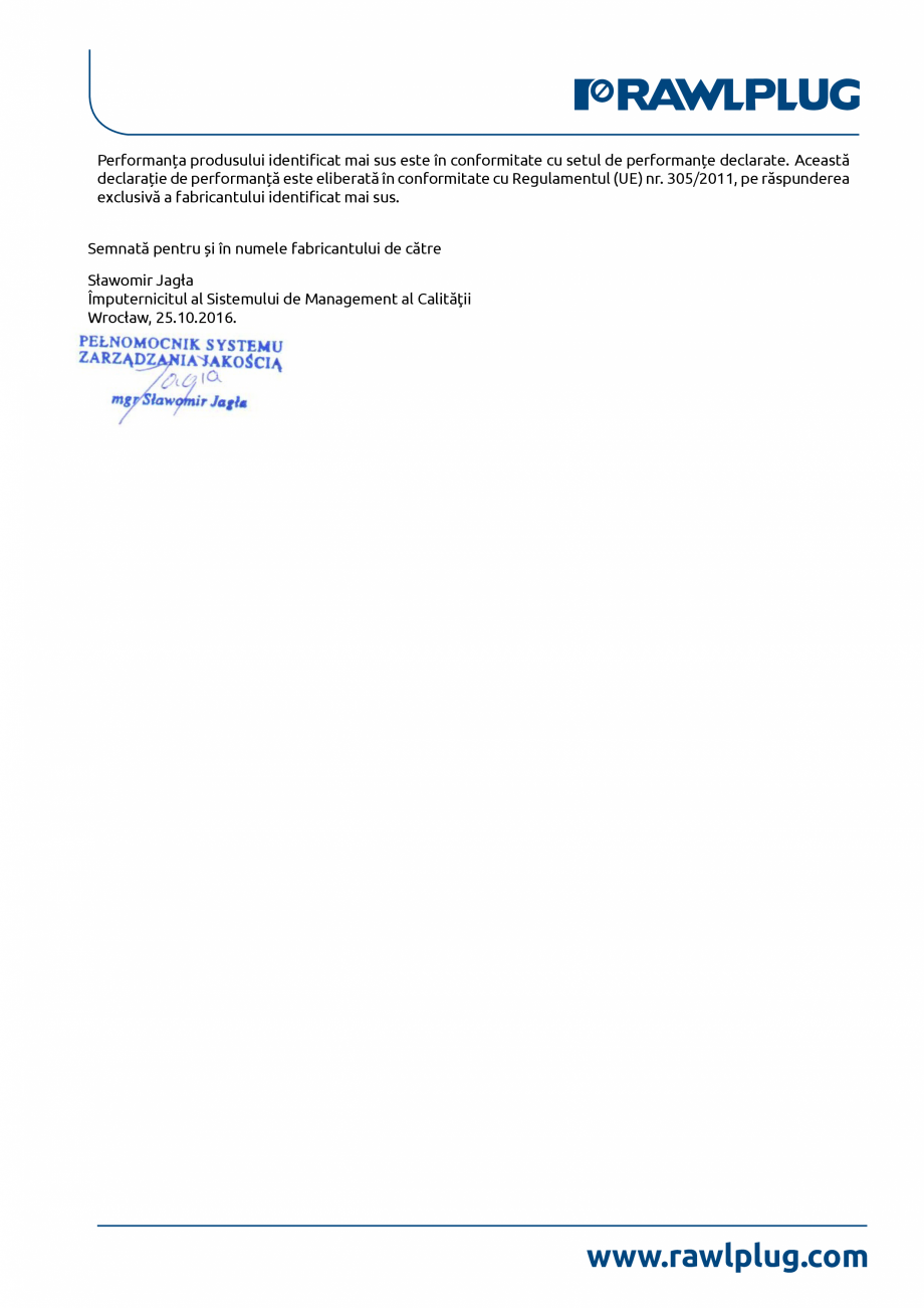 Pagina 9-Declarația de performanță pentru ancora chimică R-KEM-II RAWLPLUG R-KEM II Certificare produs...