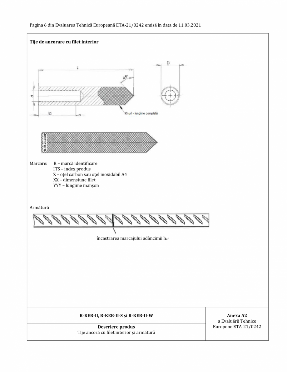 Pagina 6-Agrement ETA 21-0242 pentru ancora chimica RAWLPLUG R-CFS+KERII Certificare produs Romana a și...