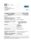 Certificat ETA 21-1082 pentru ancora expandabila RAWLPLUG - R-HPTIII-A4