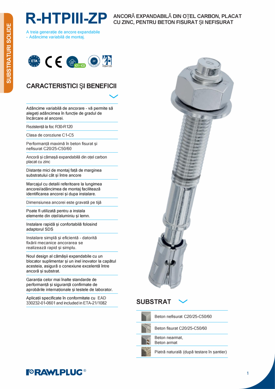 Pagina 1-Ancora expandabila premium pentru sarcini statice si seismice in beton fisurat si nefisurat (otel...