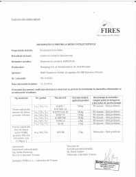 Raport de evaluare a rezistentei la foc FIRES PR14-0431