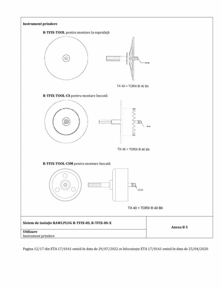 Pagina 12-Agrement ETA 17-0161 pentru diblu premium cu cui metalic RAWLPLUG R-TFIX-8SX, R-TFIX-8S Certificare ...