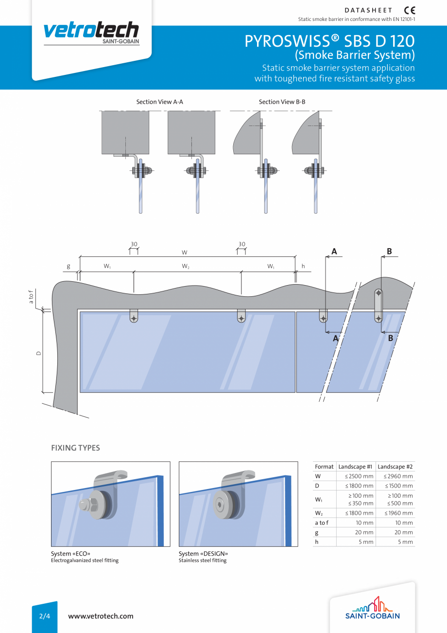 Pagina 2-Ecrane de fum din sticla - D120 VETROTECH PYROSWISS® SBS Fisa tehnica Engleza /06

TECHNICAL...