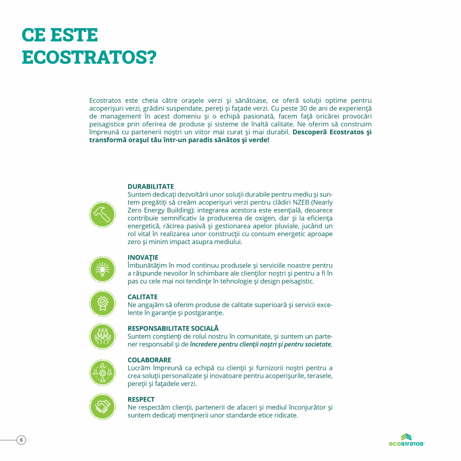 Pagina 6 - Catalog Ecostratos - Acoperisuri verzi  Catalog, brosura Romana arietate mare de plante...