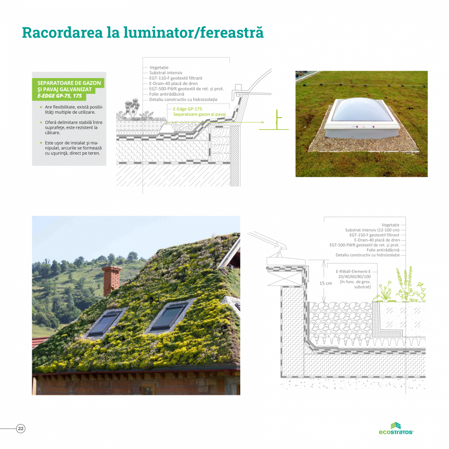 Pagina 22-Catalog Ecostratos - Acoperisuri verzi  Catalog, brosura Romana  Necesită o structură de suport...