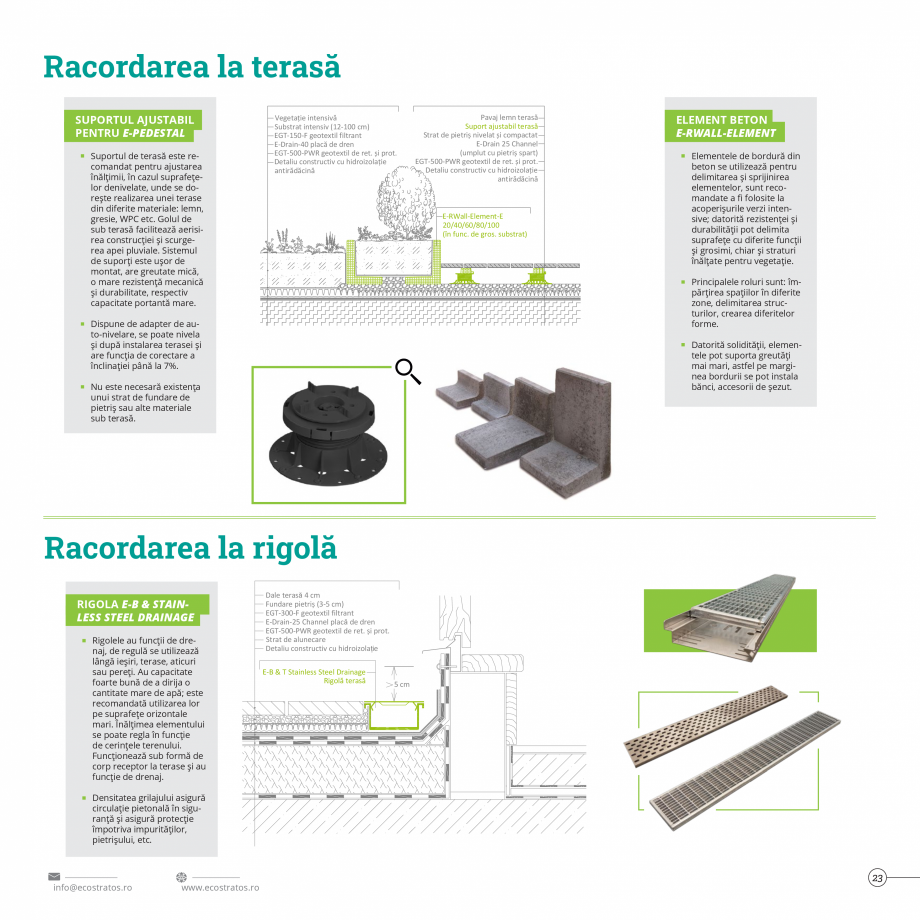 Pagina 23-Catalog Ecostratos - Acoperisuri verzi  Catalog, brosura Romana ât pentru acoperișuri cu pantă...