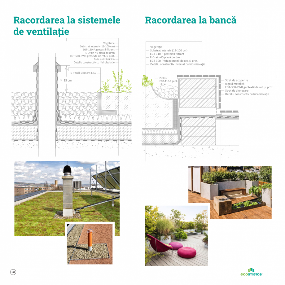 Pagina 28-Catalog Ecostratos - Acoperisuri verzi  Catalog, brosura Romana eotextil filtrant
E-Drain-25 placă ...