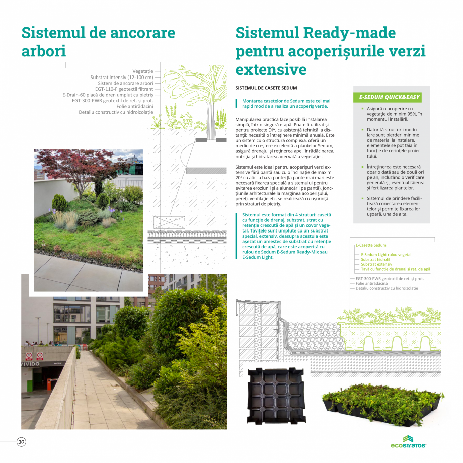 Pagina 30-Catalog Ecostratos - Acoperisuri verzi  Catalog, brosura Romana iltrant
E-Drain-60 Channel placă de...