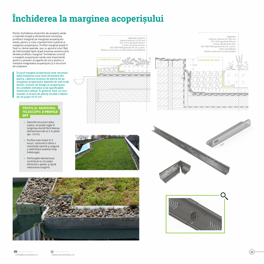 Pagina 31 - Catalog Ecostratos - Acoperisuri verzi  Catalog, brosura Romana  fixare pe acoperiș...