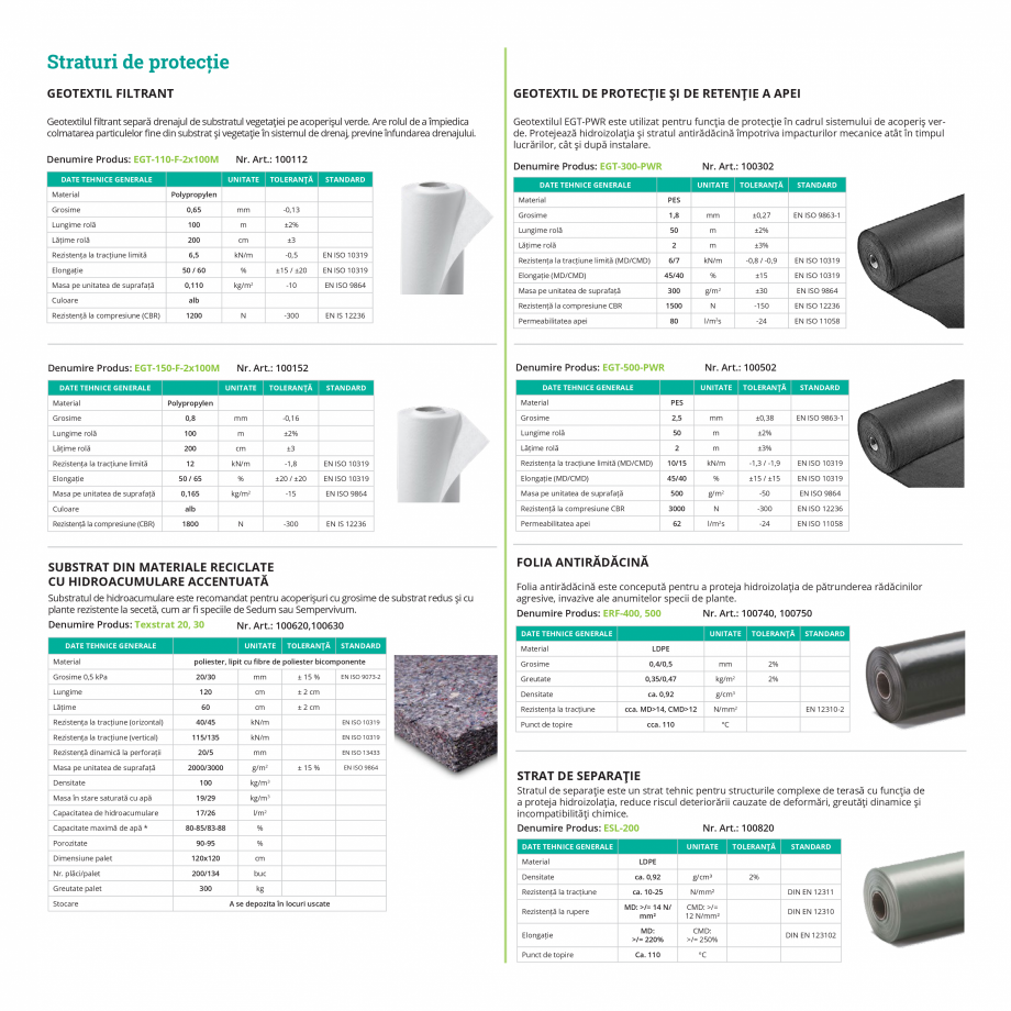 Pagina 50-Catalog Ecostratos - Acoperisuri verzi  Catalog, brosura Romana să, se recomandă ca stratul de...