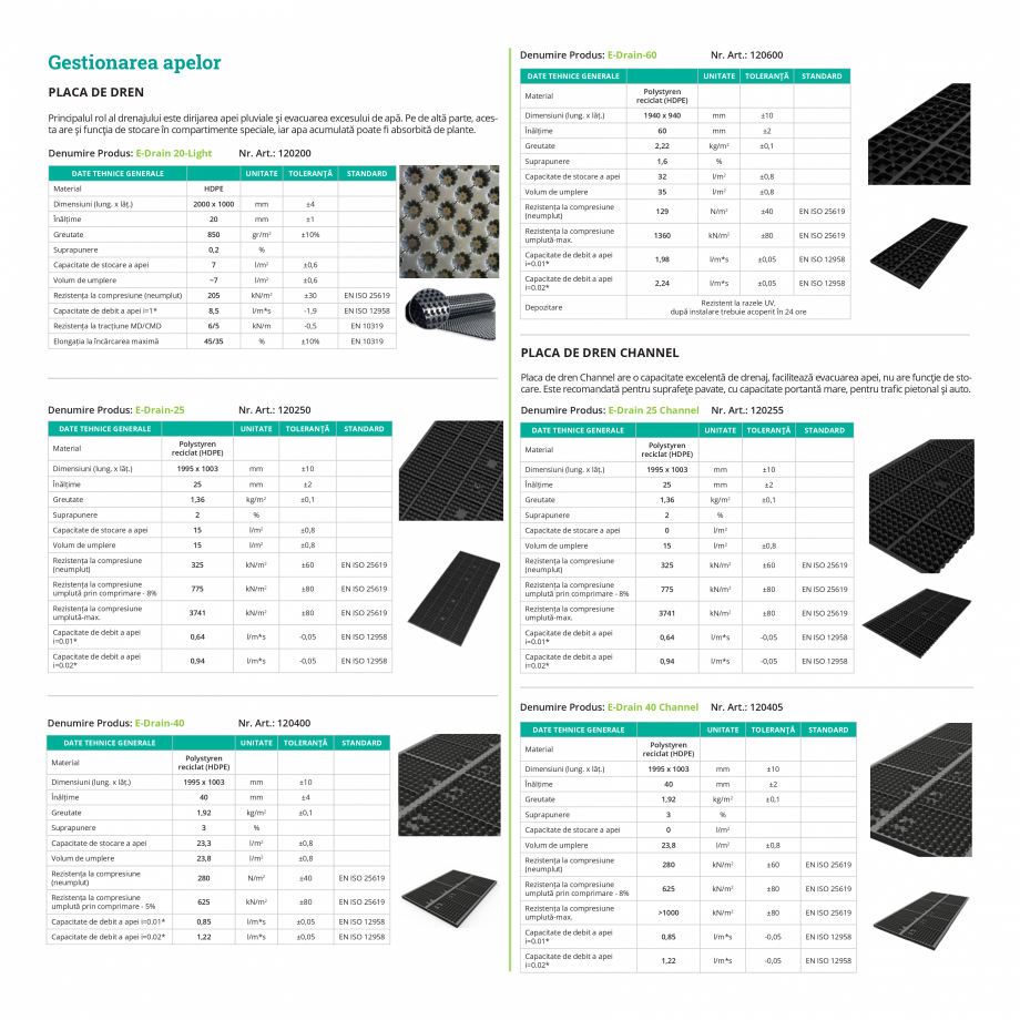 Pagina 51-Catalog Ecostratos - Acoperisuri verzi  Catalog, brosura Romana atului, recomandată pentru
alei de ...