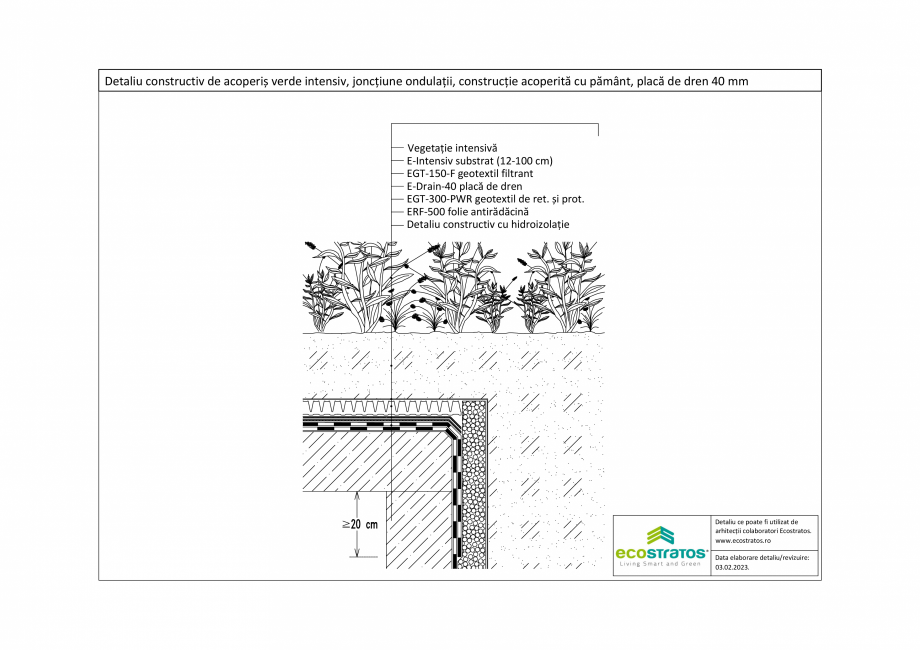 Pagina 1-CAD-PDF Detaliu constructiv de acoperis verde intensiv, jonctiune ondulatii, constructie acoperita...