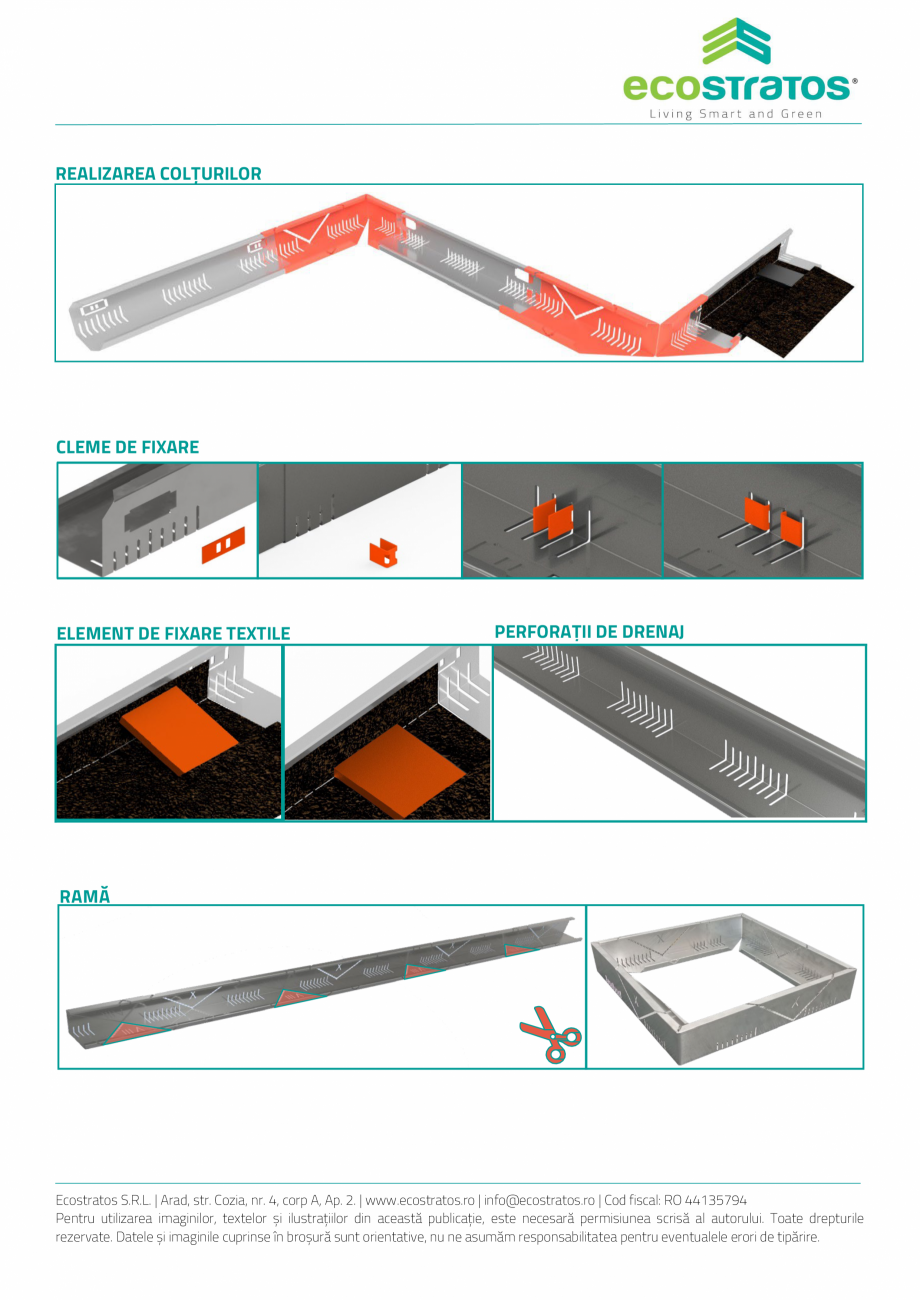 Pagina 2-Acoperis verde - E-Profile DPT Profil marginal telescopic ECOSTRATOS Fisa tehnica Romana entului...