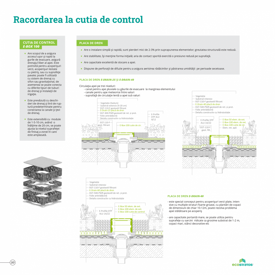 Pagina 20-Catalog Ecostratos - Acoperisuri verzi ECOSTRATOS Catalog, brosura Romana ea clădirilor....