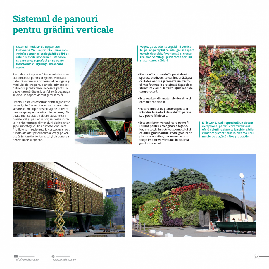 Pagina 45-Catalog Ecostratos - Acoperisuri verzi ECOSTRATOS Catalog, brosura Romana enului, a construcției...