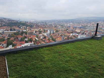 Detalii acoperis verde - Cluj Maurer Proiecte realizate de terti cu produse ECOSTRATOS