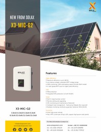 Date tehnice pentru invertor de stocare a energiei  x3-mic-g2
