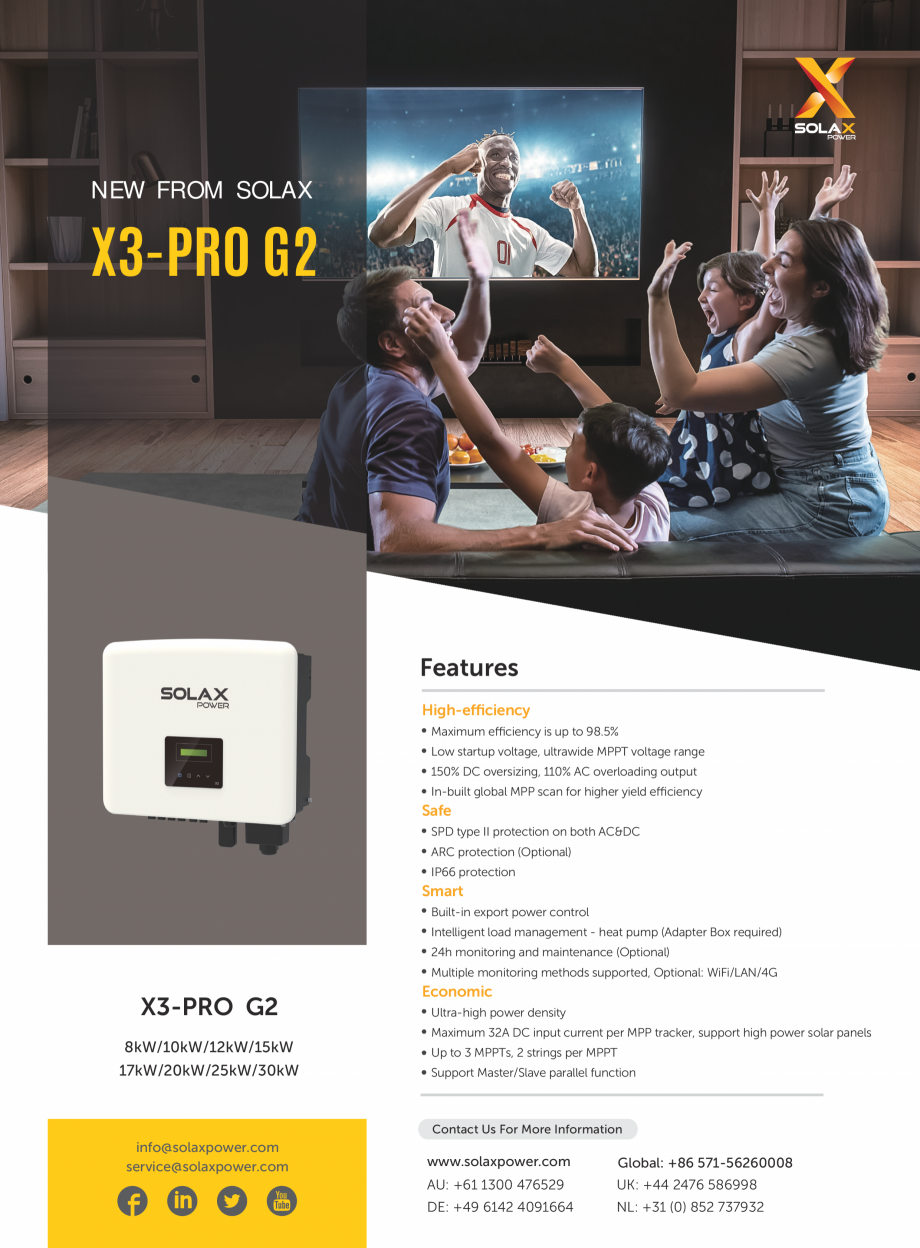 Pagina 1 - Date tehnice pentru invertor de stocare a energiei - x3-pro-g2  Specificații tehnice...