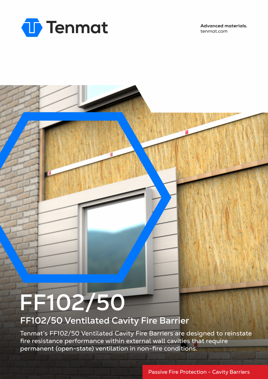 Pagina 1 - Bariere de incendiu ventilate TENMAT Fisa tehnica Engleza FF102/50

FF102/50 Ventilated...