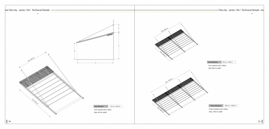 Pagina 19-SUN LEADER - Catalog - specificatii tehnice pergole cu membrana PVC SUN LEADER Specificații tehnice...