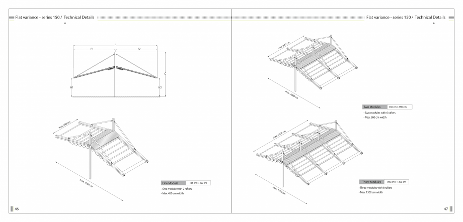 Pagina 25-SUN LEADER - Catalog - specificatii tehnice pergole cu membrana PVC SUN LEADER Specificații tehnice...