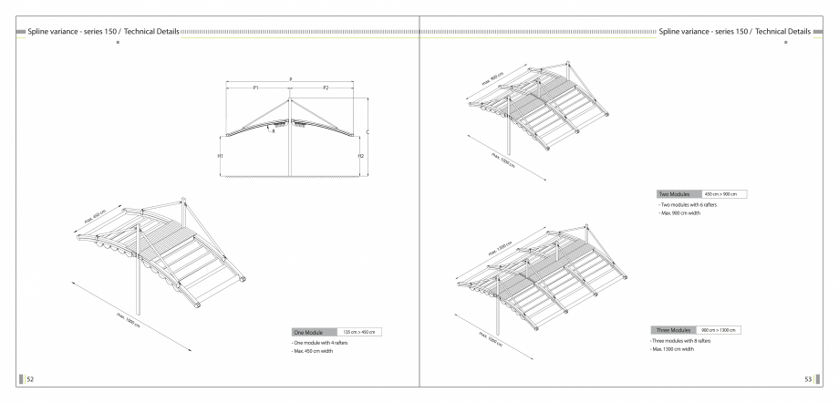 Pagina 28-SUN LEADER - Catalog - specificatii tehnice pergole cu membrana PVC SUN LEADER Specificații tehnice...