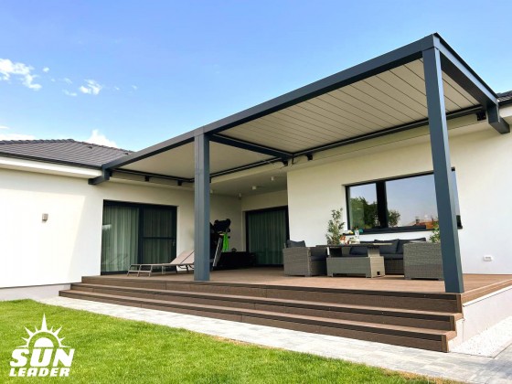 SUN LEADER Pergola SunLeader - Pergole retractabile pentru acasa, terase, restaurante SUN LEADER