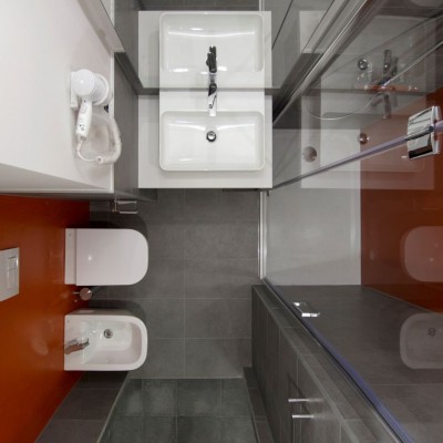 ICE ELEMENTS Vedere de sus - modul baie - Module complet customizabile de baie cu incastrare