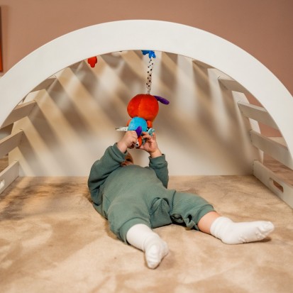 Balansoar Montessori cu tobogan Balansoar Montessori cu tobogan