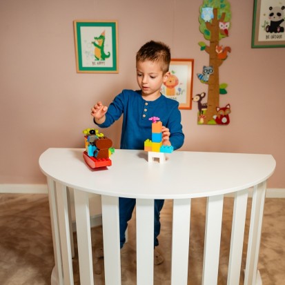 Balansoar Montessori cu tobogan Balansoar Montessori cu tobogan