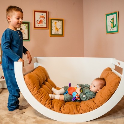 Balansoar Montessori cu tobogan Balansoar Montessori cu tobogan