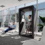 Cabina acustica modulara pe roți 