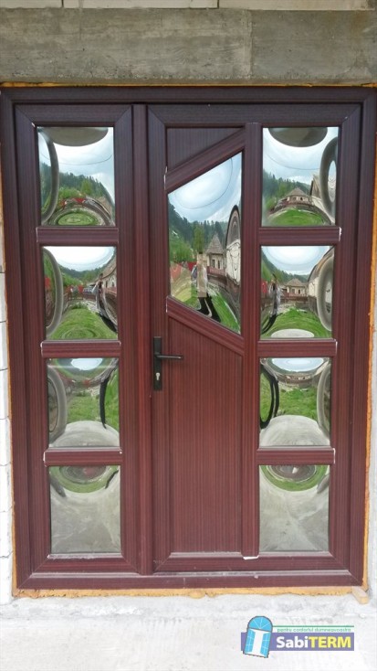 Usi de exterior din PVC  3 Usi de exterior din PVC pentru case, vile, pensiuni