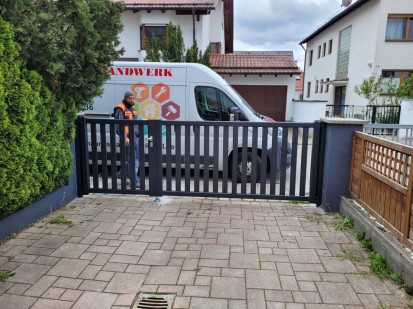 Gard si poarta din aluminiu Porti si garduri din aluminiu pentru imprejmuri exterioare