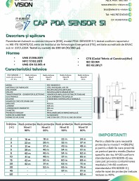 Fisa tehnica Cap PDA SENSOR S1