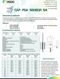 Fișă tehnică CAP PDC SENSOR S4 