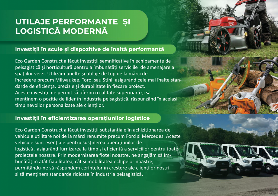 Pagina 20-Prezentare companie Eco Garden Construct  Catalog, brosura Romana Sustenabilitatea

Elementul cheie ...