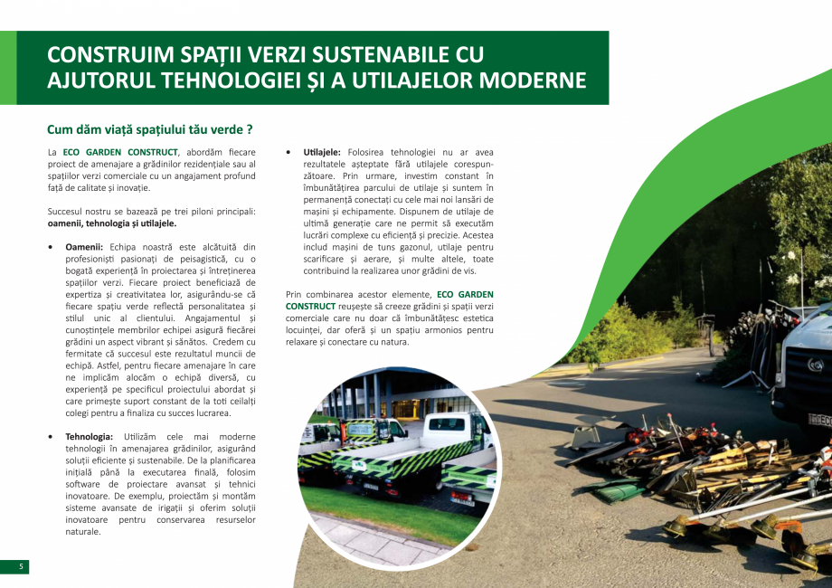 Pagina 6-Catalog peisagistica rezidentiala si comerciala ECO GARDEN CONSTRUCT Catalog, brosura Romana 