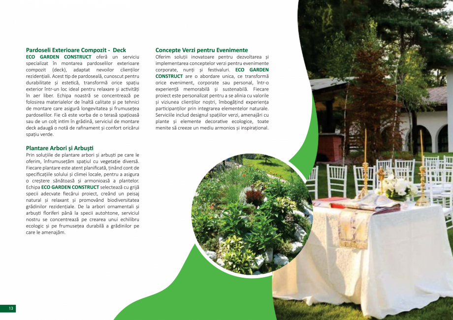 Pagina 14 - Catalog peisagistica rezidentiala si comerciala ECO GARDEN CONSTRUCT Catalog, brosura...