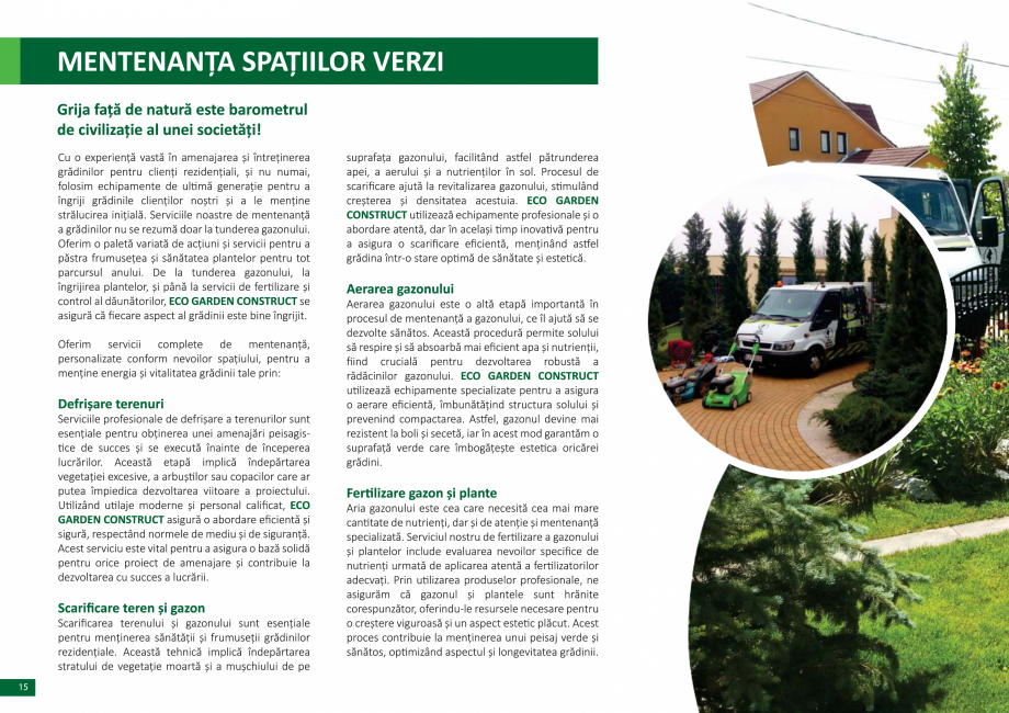 Pagina 16 - Catalog peisagistica rezidentiala si comerciala ECO GARDEN CONSTRUCT Catalog, brosura...